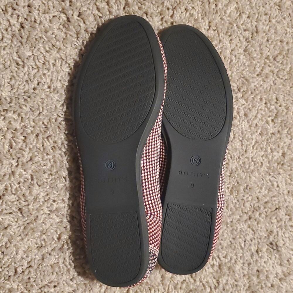 Rothy’s Mirror Stripe flat red white blue Rare Patriotic Special Edition LikeNew - Picture 5 of 5